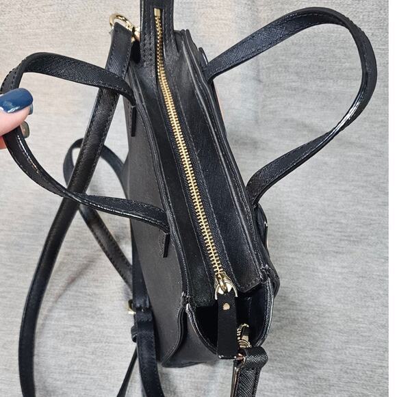 Kate Spade Cat's Meow Large Lottie Leather Purse HandBag /Crossbody - Picture 4 of 10